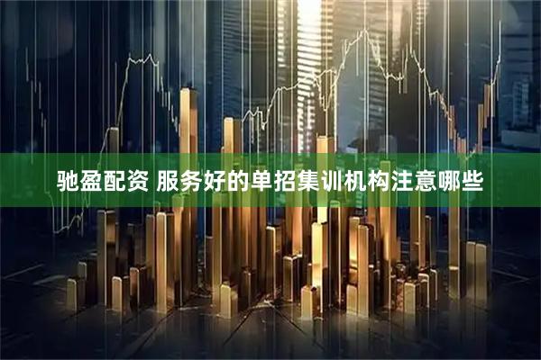驰盈配资 服务好的单招集训机构注意哪些